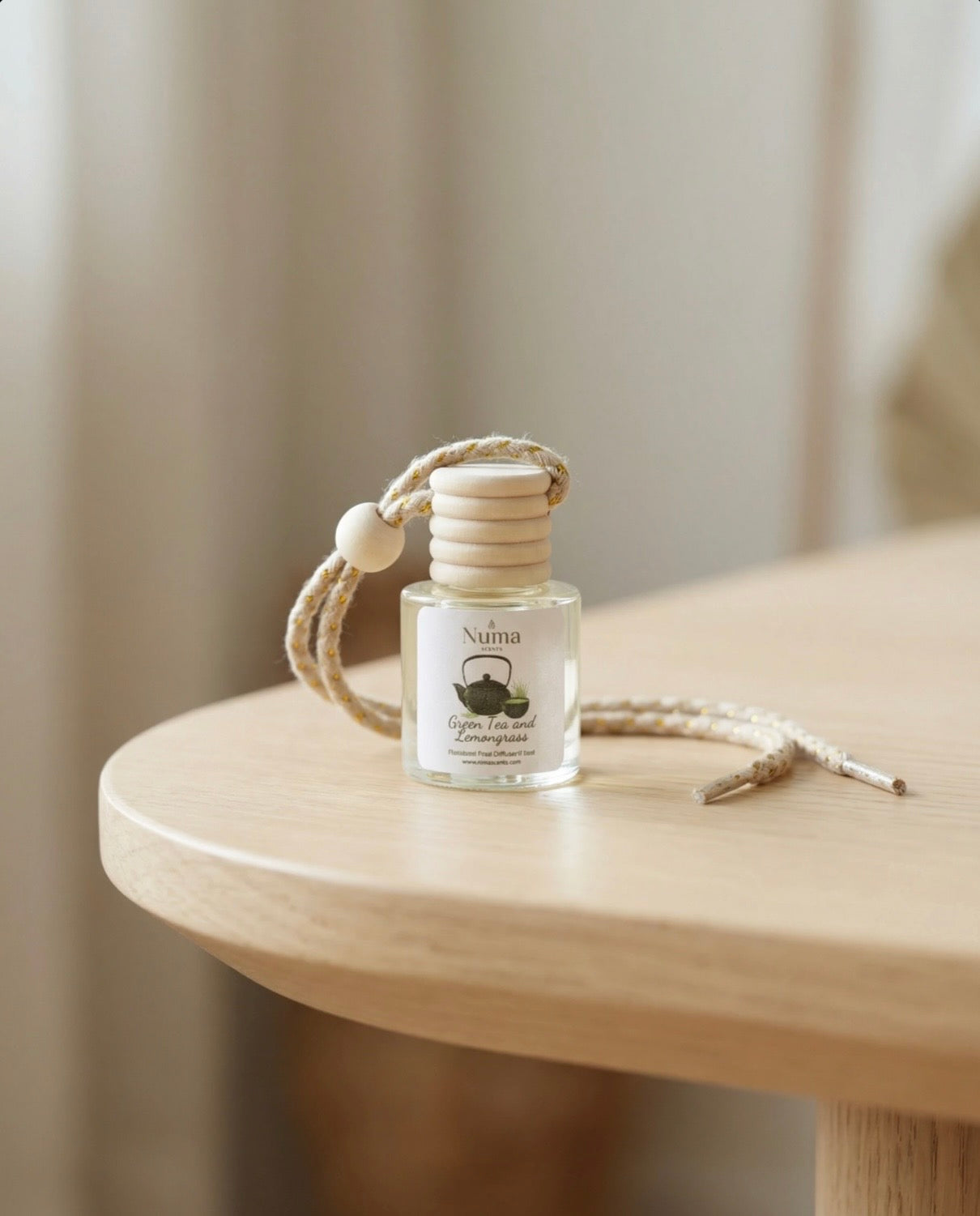 Green Tea and Lemongrass Hanging Car Diffuser
