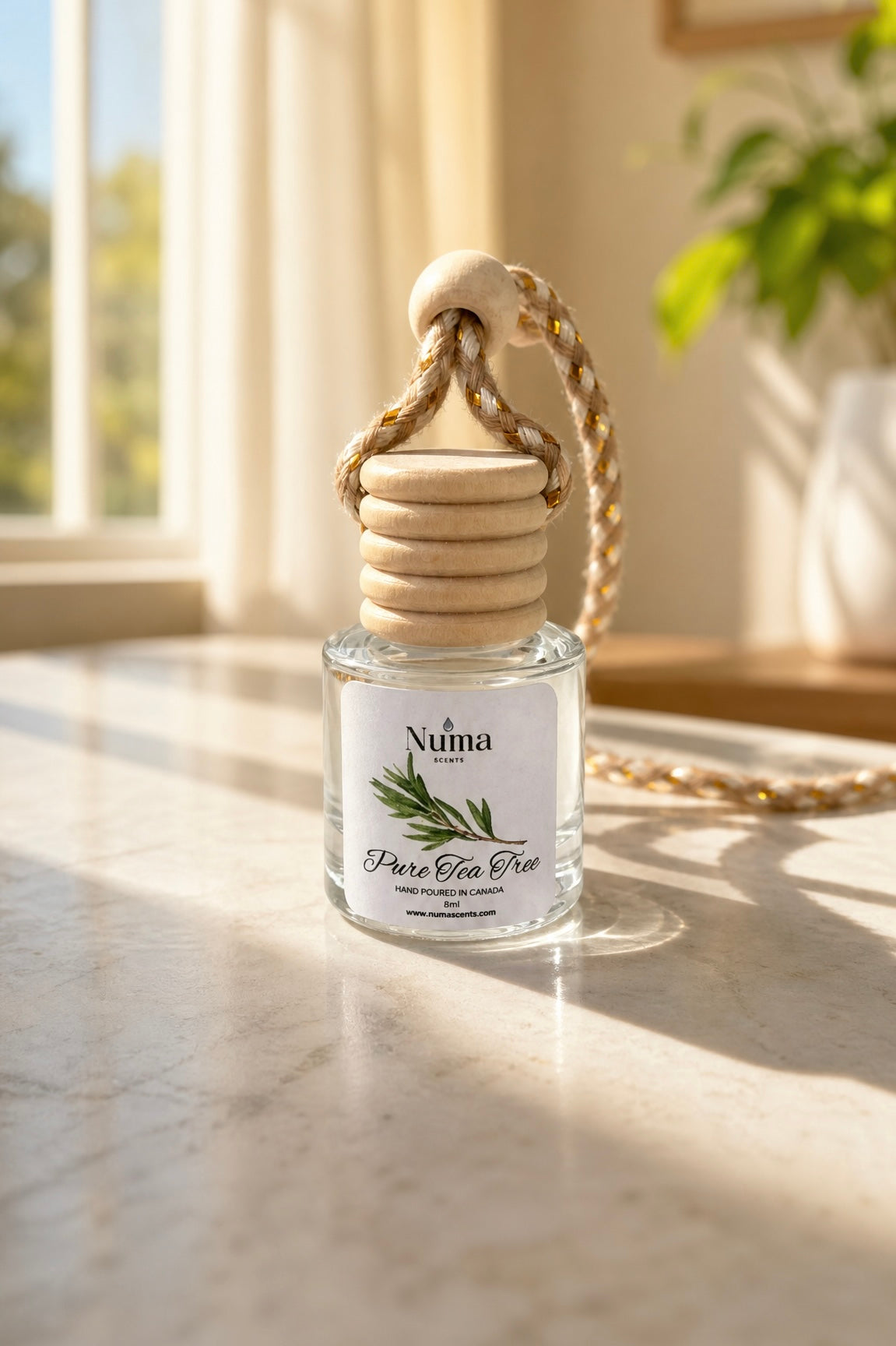 Pure Tea Tree Car Diffuser (Essential Oil + Base Only)