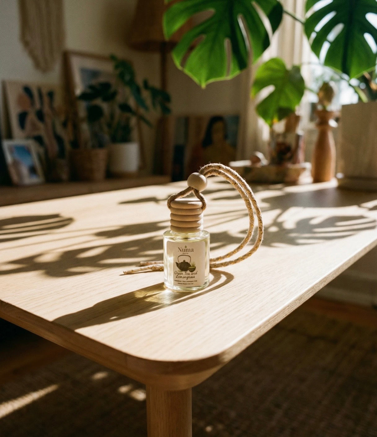 Green Tea and Lemongrass Hanging Car Diffuser