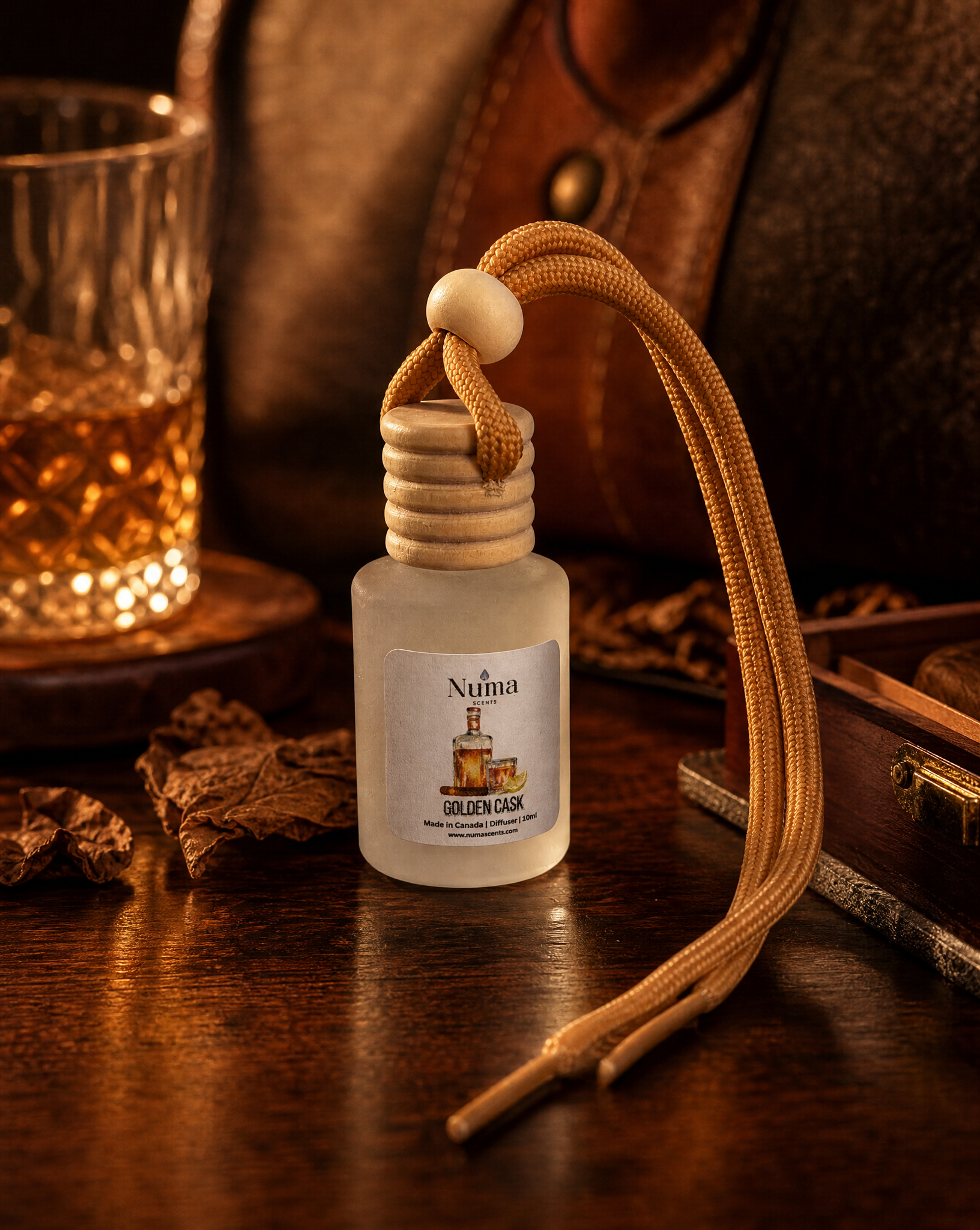 Golden Cask Hanging Car Diffuser