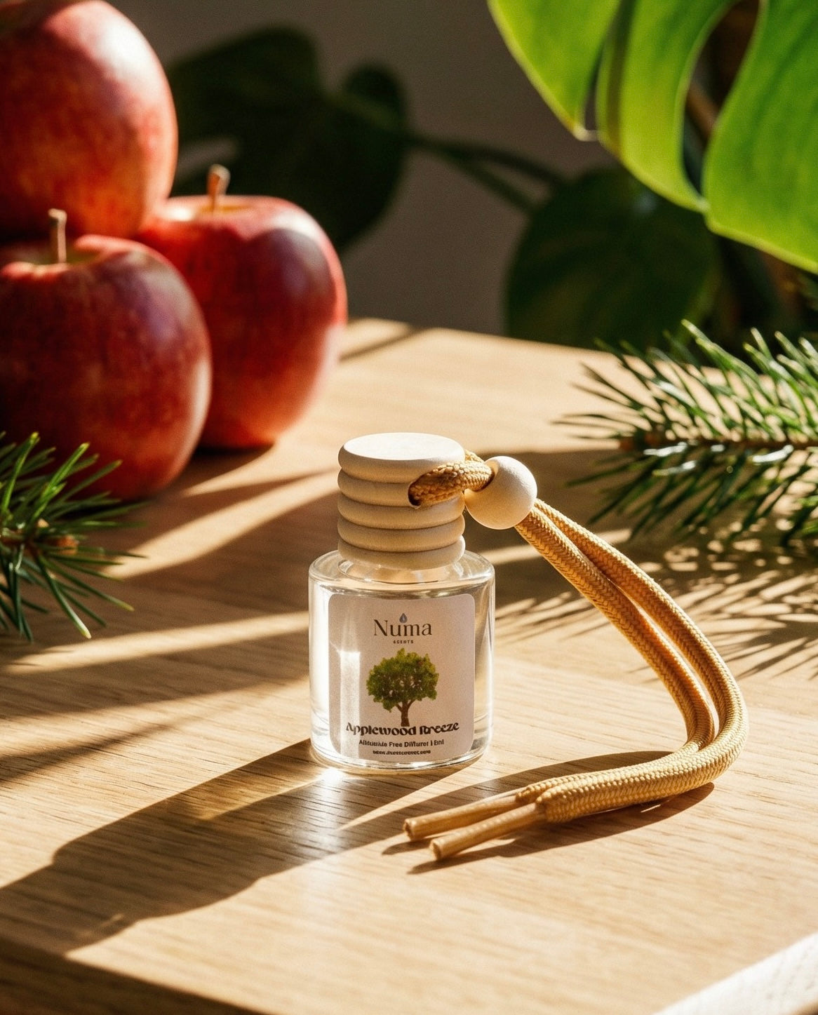 caruso apple tobacco diffuser Tobacco, Spice & Vanilla baked pie cooling on the counter Pipe Night Reed Diffuser -