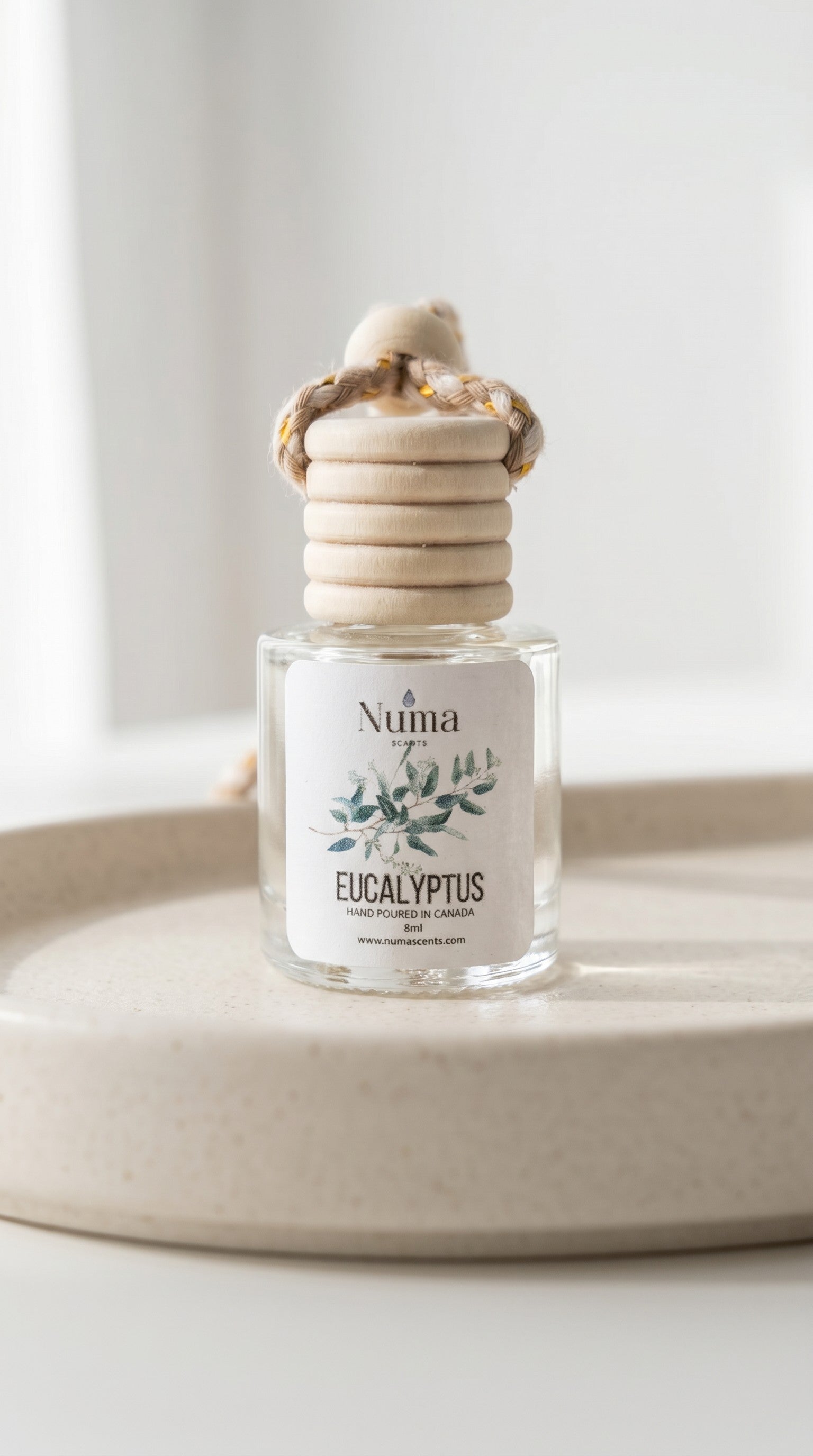 Eucalyptus Car Diffuser (Essential Oil + Base Only)