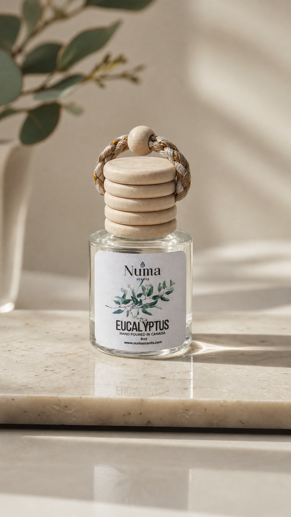 Eucalyptus Car Diffuser (Essential Oil + Base Only)