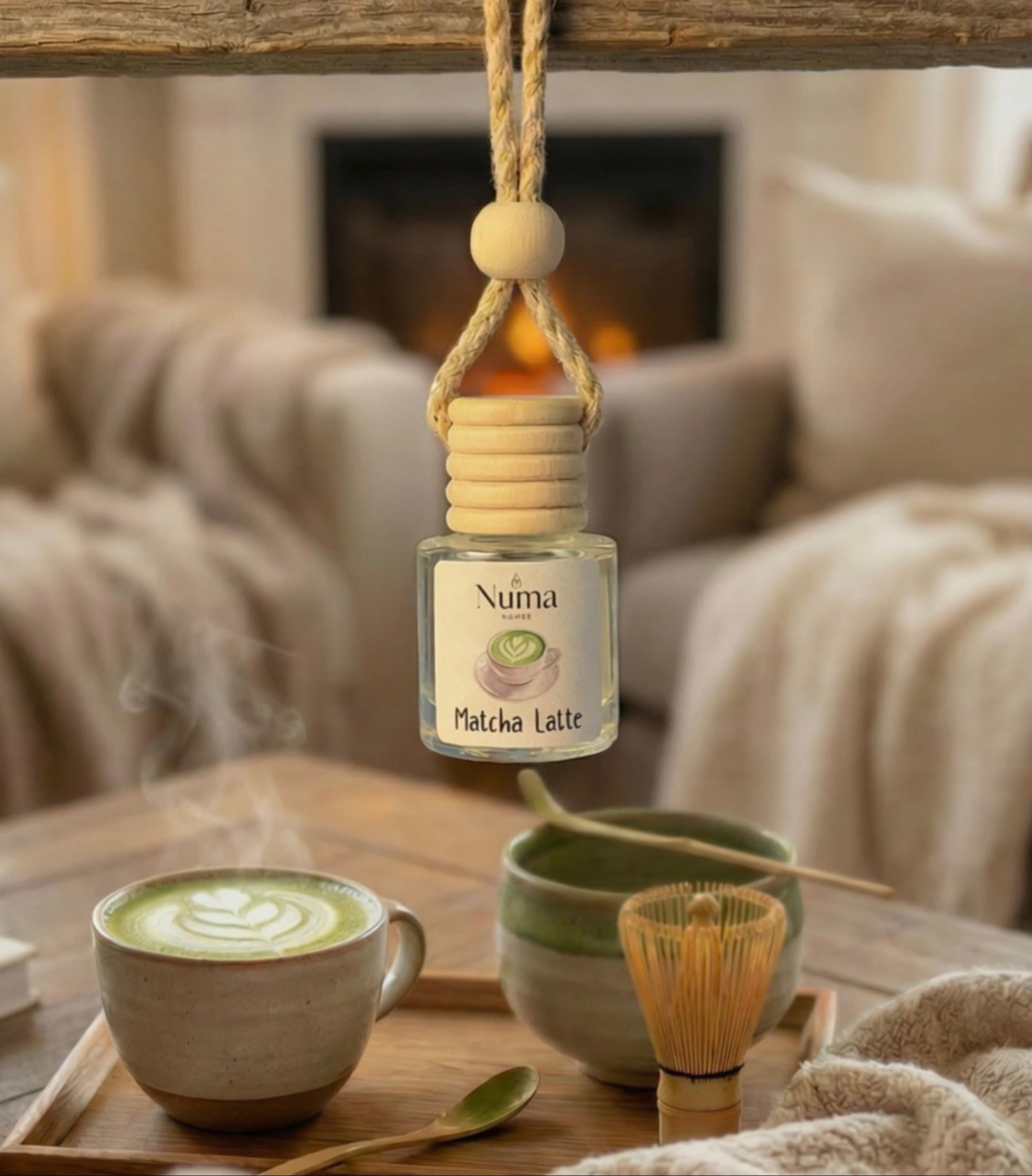Dreamy Matcha Oat Latte NumaScent Hanging Car Diffuser Numa Scents