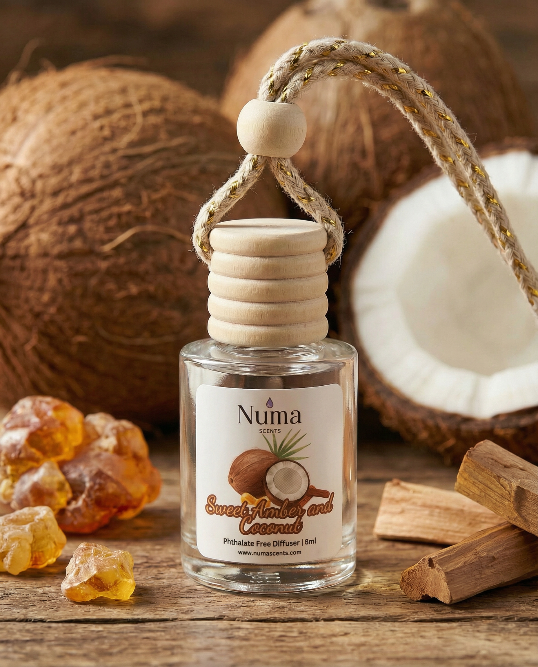 Sweet Amber & Coconut Hanging Diffuser