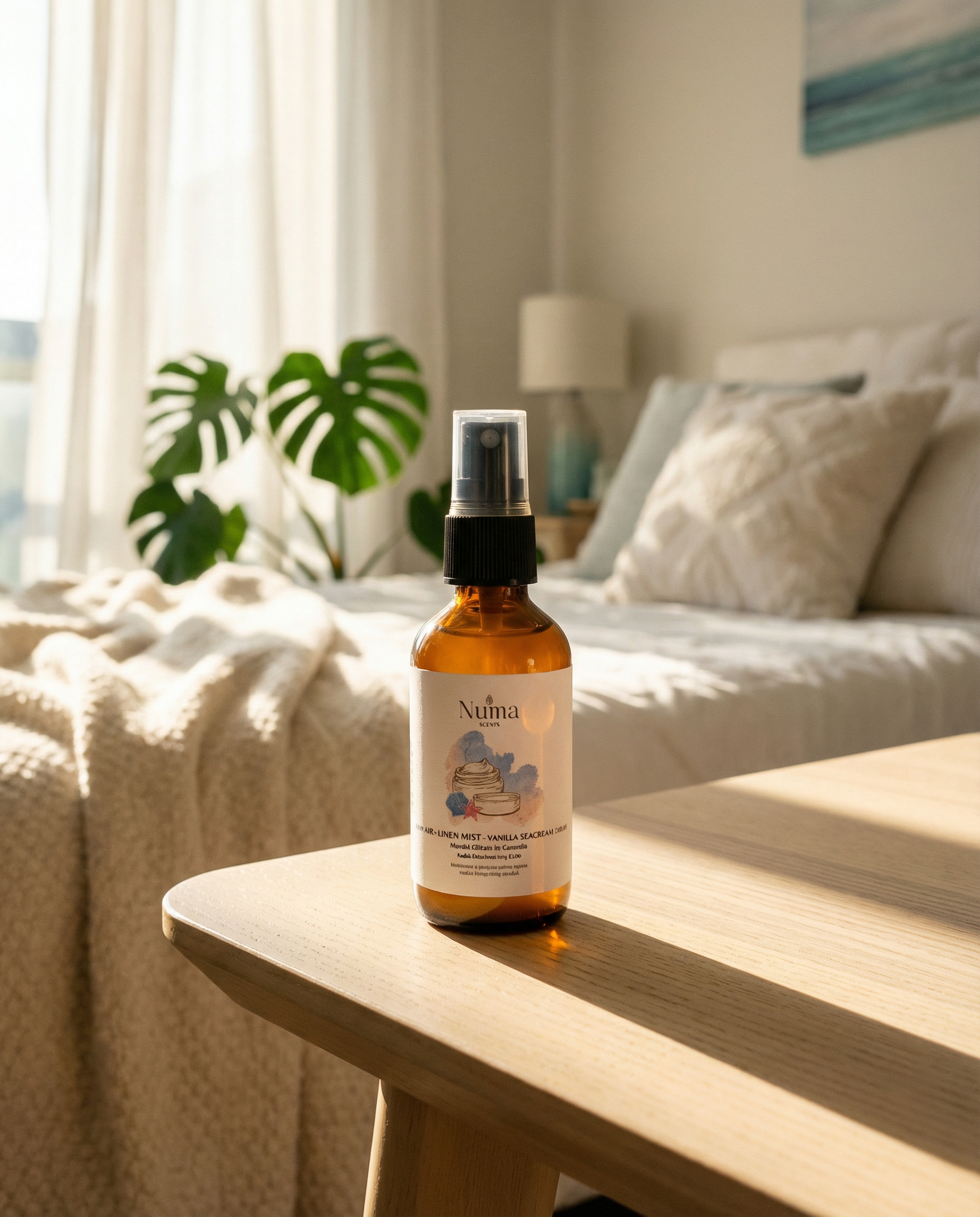 vanilla and seacream room/linen spray